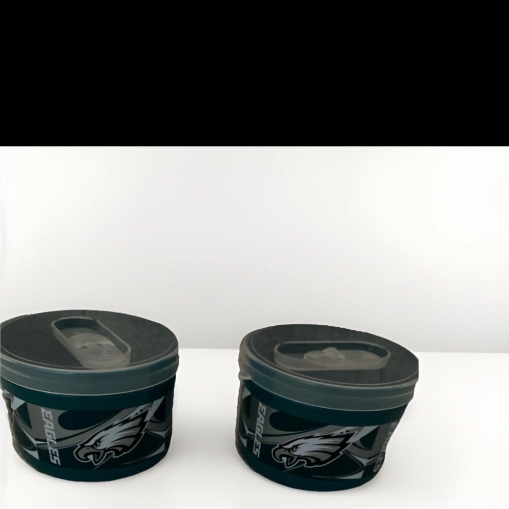 NFL Eagles Food Storage Containers - Green and Black